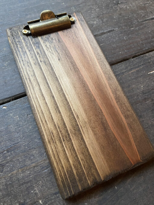 small wood menu board
